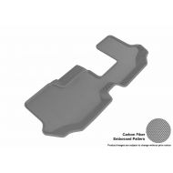 3D MAXpider Third Row Custom Fit All-Weather Floor Mat for Select Volkswagen Atlas Models - Kagu Rubber (Gray)