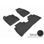 3D MAXpider Complete Set Custom Fit Floor Mat for Select Nissan Murano Models - Classic Carpet (Black)
