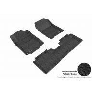 3D MAXpider Complete Set Custom Fit Floor Mat for Select Honda CR-V Models - Classic Carpet (Black)