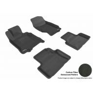 3D MAXpider Complete Set Custom Fit All-Weather Floor Mat for Select Infiniti G35/G37 Models - Kagu Rubber (Black)