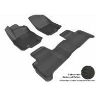 3D MAXpider Complete Set Custom Fit All-Weather Floor Mat for Select Mercedes-Benz GLE-Class/ ML-Class Models - Kagu Rubber (Black)