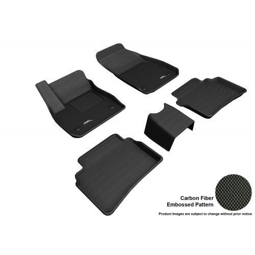  3D MAXpider L1BC03901509 Custom Fit All-Weather Kagu Series Floor Mats Black Complete Set for Buick Regal