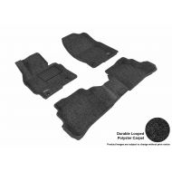3D MAXpider Complete Set Custom Fit Floor Mat for Select Mazda CX-5 Models - Classic Carpet (Black)