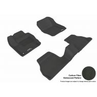3D MAXpider Complete Set Custom Fit All-Weather Floor Mat for Select Ford Focus Models - Kagu Rubber (Black)