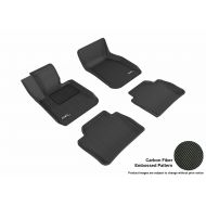 3D MAXpider Complete Set Custom Fit All-Weather Floor Mat for Select BMW 3 Series Sedan (F30) Models - Kagu Rubber (Black)
