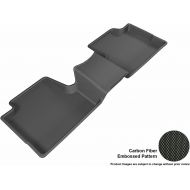 3D MAXpider L1JP01001509 Complete Set Custom Fit All-Weather Floor Mat for Select Jeep Cherokee Models - Kagu Rubber (Black)