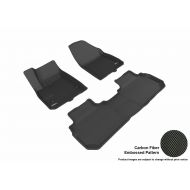 3D MAXpider Complete Set Custom Fit All-Weather Floor Mat for Select Cadillac XT5 Models - Kagu (Black)