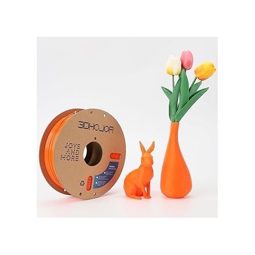  PLA Pro (PLA+) Filament 1.75mm, 3D Printer Filament PLA Plus, Cardboard Spool 3D Printing Filament PLA +, Dimensional Accuracy +/- 0.03 mm Orange,1kg