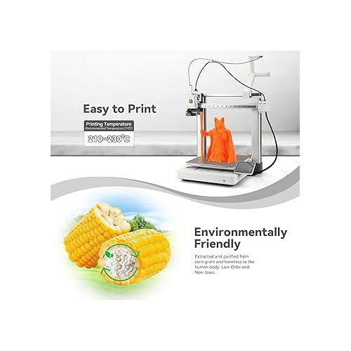  PLA Pro (PLA+) Filament 1.75mm, 3D Printer Filament PLA Plus, Cardboard Spool 3D Printing Filament PLA +, Dimensional Accuracy +/- 0.03 mm Orange,1kg