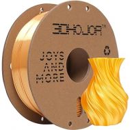 Silk Gold PLA Filament 1.75mm, PLA Filament 1.75mm Silk Shiny 3D Printer Filament, 1kg Cardboard Spool (2.2lbs), Dimensional Accuracy +/- 0.03 mm, Fit Most FDM Printer
