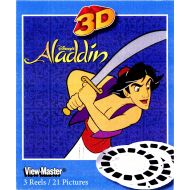 3Dstereo ViewMaster ViewMaster- Disneys Aladdin - 3 Reels on Card - NEW