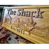 3Dwoodworker Personalized Lake House Sign Cottage Sign Rustic Home Decor Gift Rustic Plaque Man Cave Sign Deer Personalized Wooden Sign Rustic Wall Decor