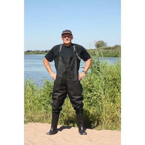  [아마존베스트]3Kamido Classic Chest Waders Black and Green Series 680, Fishing Trousers Standard, Fishermans Trousers Pond Trousers Flood Trousers