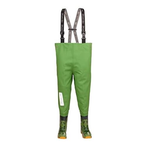  [아마존베스트]3Kamido Children’s Chest Waders - 10 Models Adjustable Waist Heavy-Duty Braces Nexus Buckle Kids Fishing Boots EU Size 20 - 35, UK Size 5 Jnr - 2