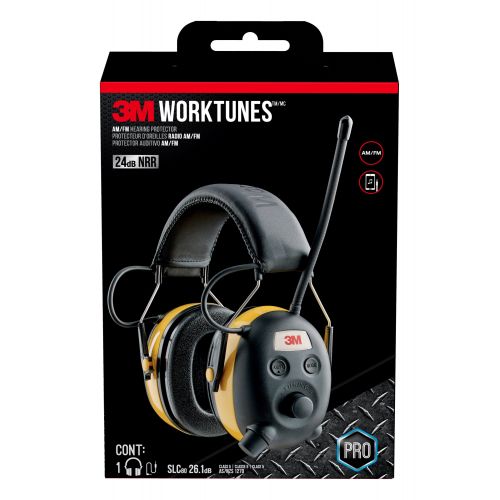 쓰리엠 3M WorkTunes Hearing Protector with AM/FM Digital Radio