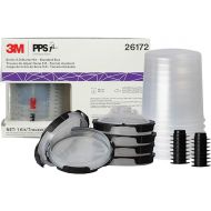 3M PPS 2.0 Paint Spray Gun System Starter Kit with Cup, Lids and Liners,26172, 22 OZ, 200-micron Filter, Use for Cars, Home & more,1 Paint Cup,6 Disposable Lids and Liners,16 Sealing Plugs, Gray