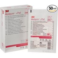 3M Medipore Sterile Adhesive Dressing Rectangle 3-1/2 X 4 Inch 3566 50 / Box