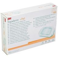 3M Tegaderm +Pad Film Dressing with Non-Adherent Pad, Sterile Dressing With Waerproof Bacterial Barrier and Absorbent Pad, 3.5