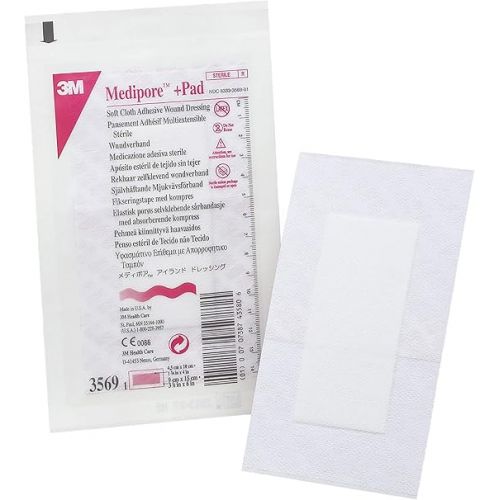 쓰리엠 3M Medipore Adhesive Wound Dressing 3.5in x 6in - Sold by Box 25 3569