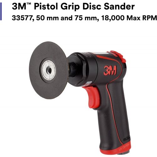 쓰리엠 [아마존베스트]3M Pistol Grip Disc Sander, 33577, 50mm and 75mm, 18,000 Max. RPM, 1 per box
