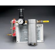 3M 07006-case Compressed Air Filter and Regulator Panel W-280607006(AAD), 50 cfm, 3-5 outlets Black