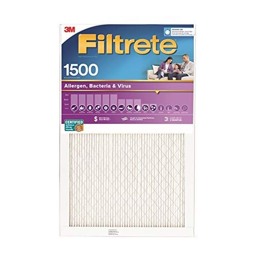 쓰리엠 3M 16x25x1, Filtrete Ultra Allergen Reduction Furance Filter Air Filter, MERV 11, by 3m