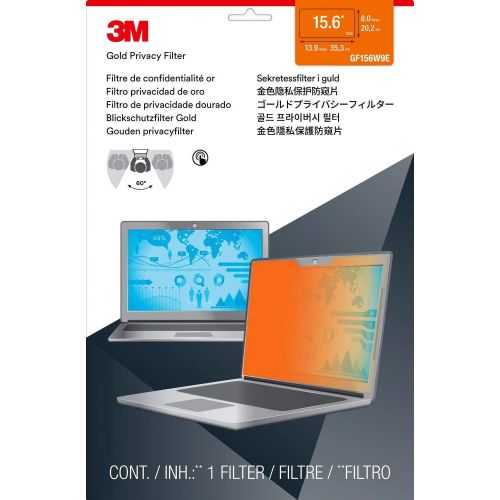 쓰리엠 3M Privacy Filters Gold Touch Filter for 15.6 in. Full Screen Laptop (16:9 Aspect Ratio) (GF156W9E)