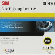 3M Hookit Finishing Film Abrasive Disc 260L, 01055, 5 in, Dust Free, P600, 100 discs per pack