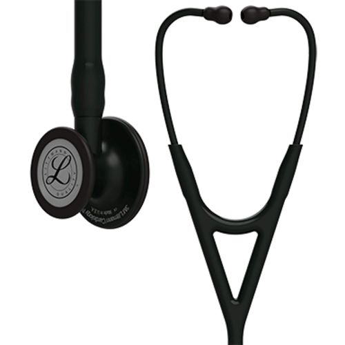 쓰리엠 [아마존 핫딜] [아마존핫딜]3M Littmann Cardiology IV Diagnostic Stethoscope, Black-Finish Chestpiece, Black Tube, Stem and Headset, 27 inch, 6163