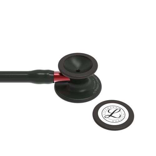  3M Littmann Cardiology IV Diagnostic Stethoscope, Smoke-Finish Chestpiece, Black Tube, Smoke Stem and Headset, 27 inch, 6162