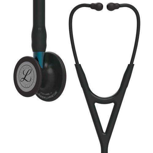  3M Littmann Cardiology IV Diagnostic Stethoscope, Smoke-Finish Chestpiece, Black Tube, Smoke Stem and Headset, 27 inch, 6162