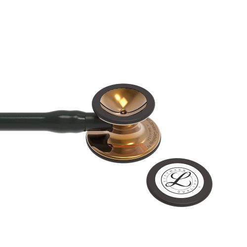  3M Littmann Cardiology IV Diagnostic Stethoscope, Smoke-Finish Chestpiece, Black Tube, Smoke Stem and Headset, 27 inch, 6162