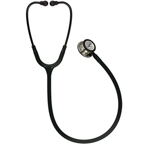  3M Littmann Classic III Monitoring Stethoscope, Black Edition Chestpiece, Black Tube, 27 inch, 5803