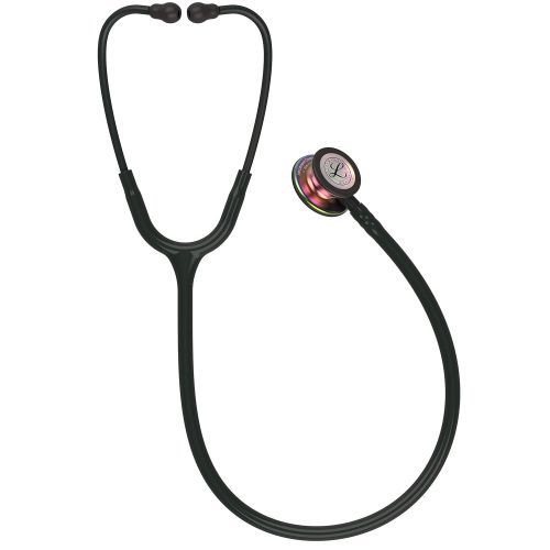  3M Littmann Classic III Monitoring Stethoscope, Black Edition Chestpiece, Black Tube, 27 inch, 5803