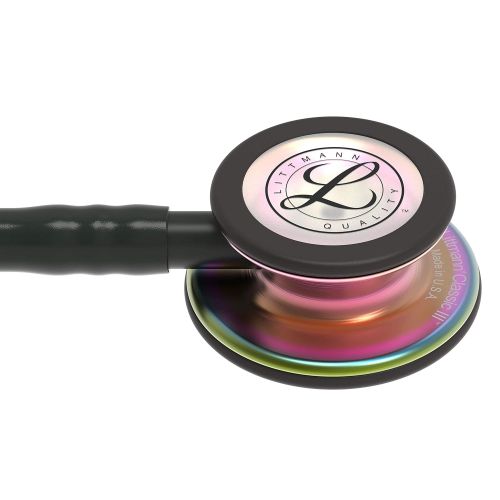  3M Littmann Classic III Monitoring Stethoscope, Black Edition Chestpiece, Black Tube, 27 inch, 5803