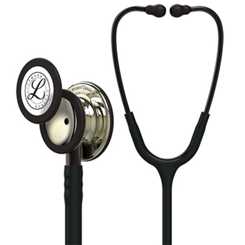  3M Littmann Classic III Monitoring Stethoscope, Black Edition Chestpiece, Black Tube, 27 inch, 5803