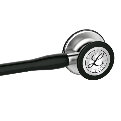  3M Littmann Cardiology IV Diagnostic Stethoscope, Standard-Finish Chestpiece, Black Tube, Stainless Stem and Headset, 27 inch, 6152
