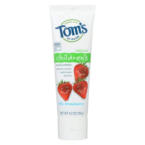  3M Oral Care Tom s of Maine Children s Natural Fluoride Toothpaste Silly Strawberry - 4.2 oz - Case of 6