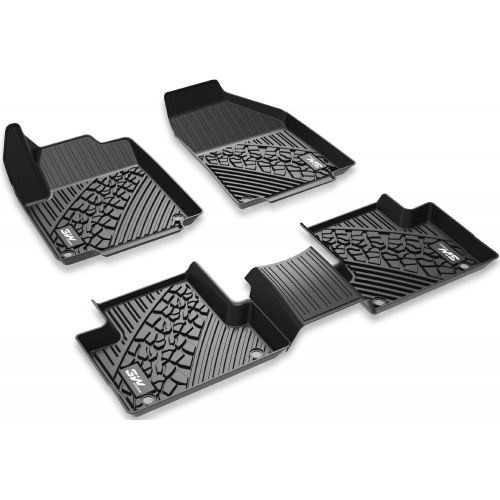  3W Cargo Mat for Grand Cherokee 2013-2020 All Weather Custom Fit TPE Trunk Cargo Tray, Black