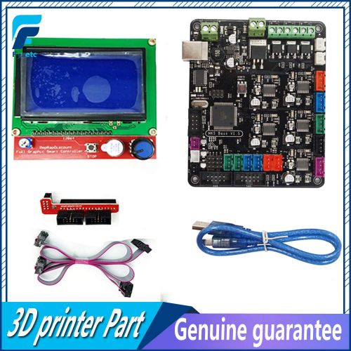  3d printer 3D Printer - MKS Base V1.5 3D Printer Control Board with USB Mega 2560 R3 Motherboard Ramps1.4 + 12864 LCD Screen Controller
