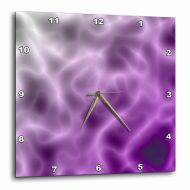 3dRose Purple Haze Abstract, Wall Clock, 13 by 13-inch