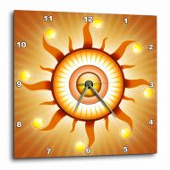 3dRose Eye In The Sky - surreal whimsical eye in the sky, bright sun rays, Wall Clock, 15 by 15-inch