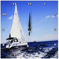 3dRose Sailing on the Ocean, Wall Clock, 10 by 10-inch