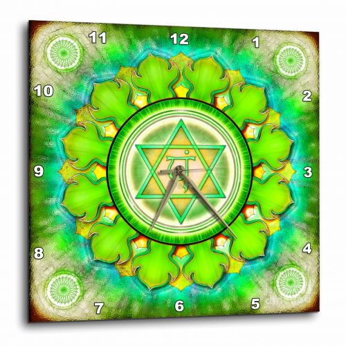  3dRose Fourth chakra., Wall Clock, 10 by 10-inch