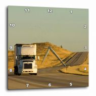 3dRose Interstate 90, Wyoming, USA - US51 SPI0002 - Sergio Pitamitz, Wall Clock, 10 by 10-inch