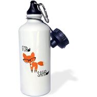 3dRose No Fox Given Straw Water Bottle