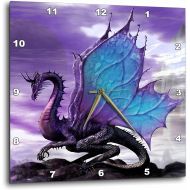 3dRose dpp_4145_3 Fairytale Dragon Wall Clock, 15 by 15-Inch