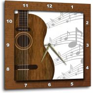 3dRose DPP_149974_2 Guitar Music Concept Wall Clock, 13 x 13
