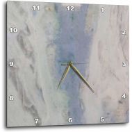 3dRose 3D Rose Image of Gray and Blue Granite Wall Clock, 13 x 13