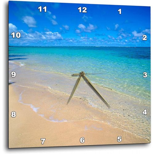  3dRose dpp_89643_3 Lanikai Beach, Oahu, Hawaii - US12 DPB0783 - Douglas Peebles - Wall Clock, 15 by 15-Inch